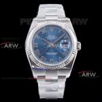AR Factory 904L Rolex Datejust Blue Dial 36mm Swiss-3135 Replica Watches